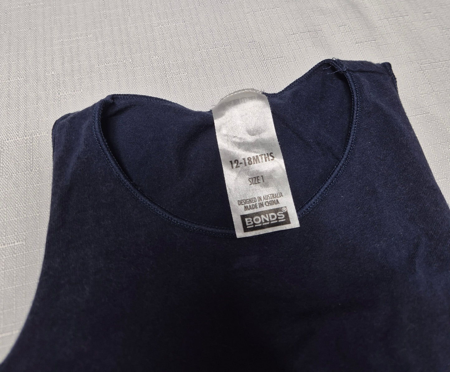 BONDS Singlet Bodysuit Size 1