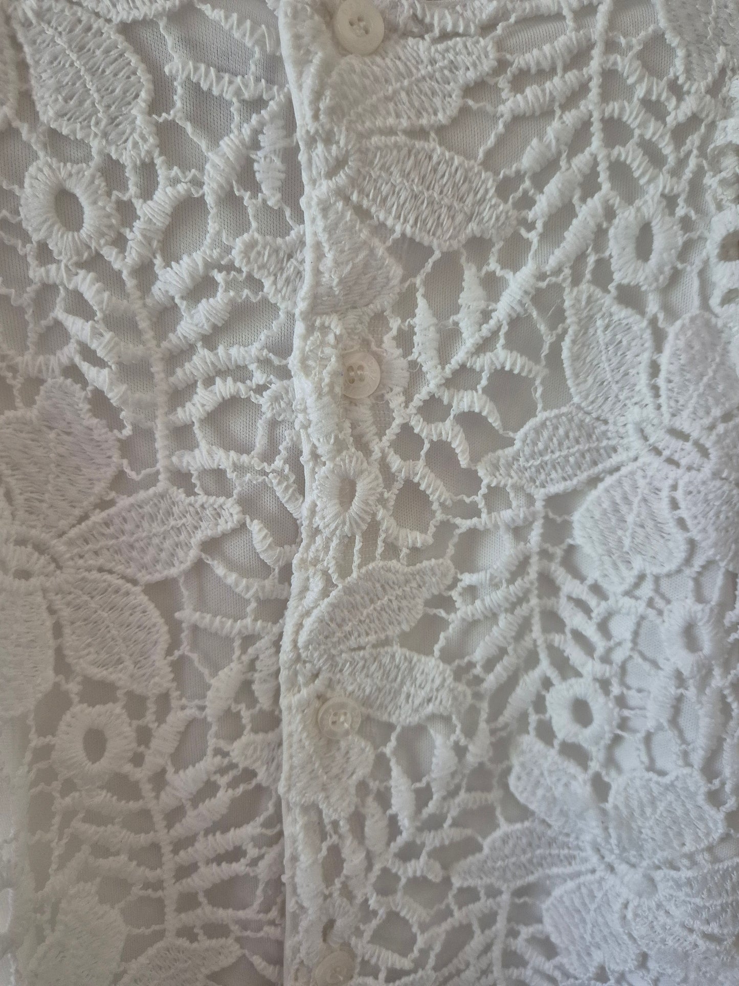 White Floral Dress - Size 0