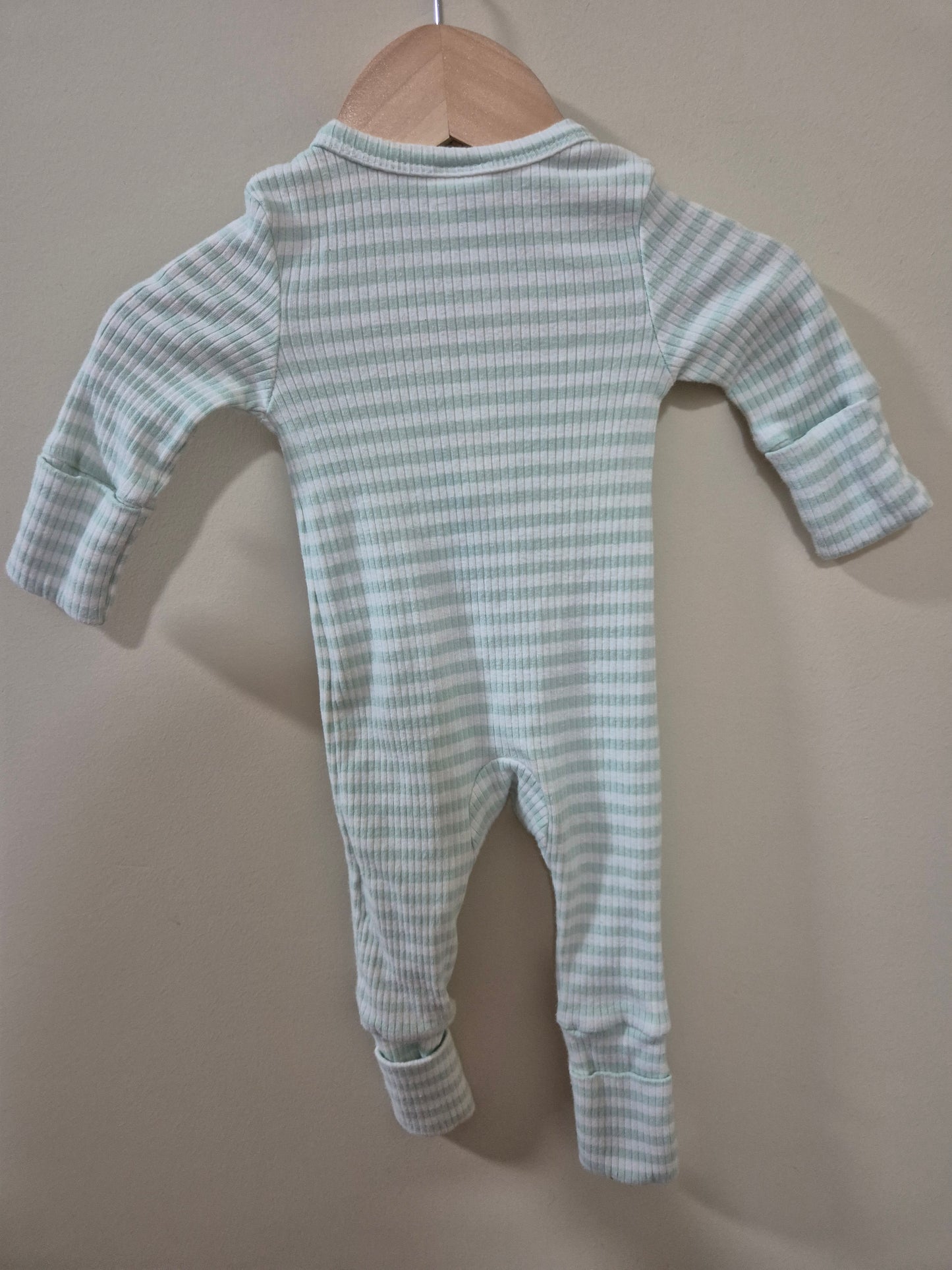 Blue Striped Onesie - Size 0000