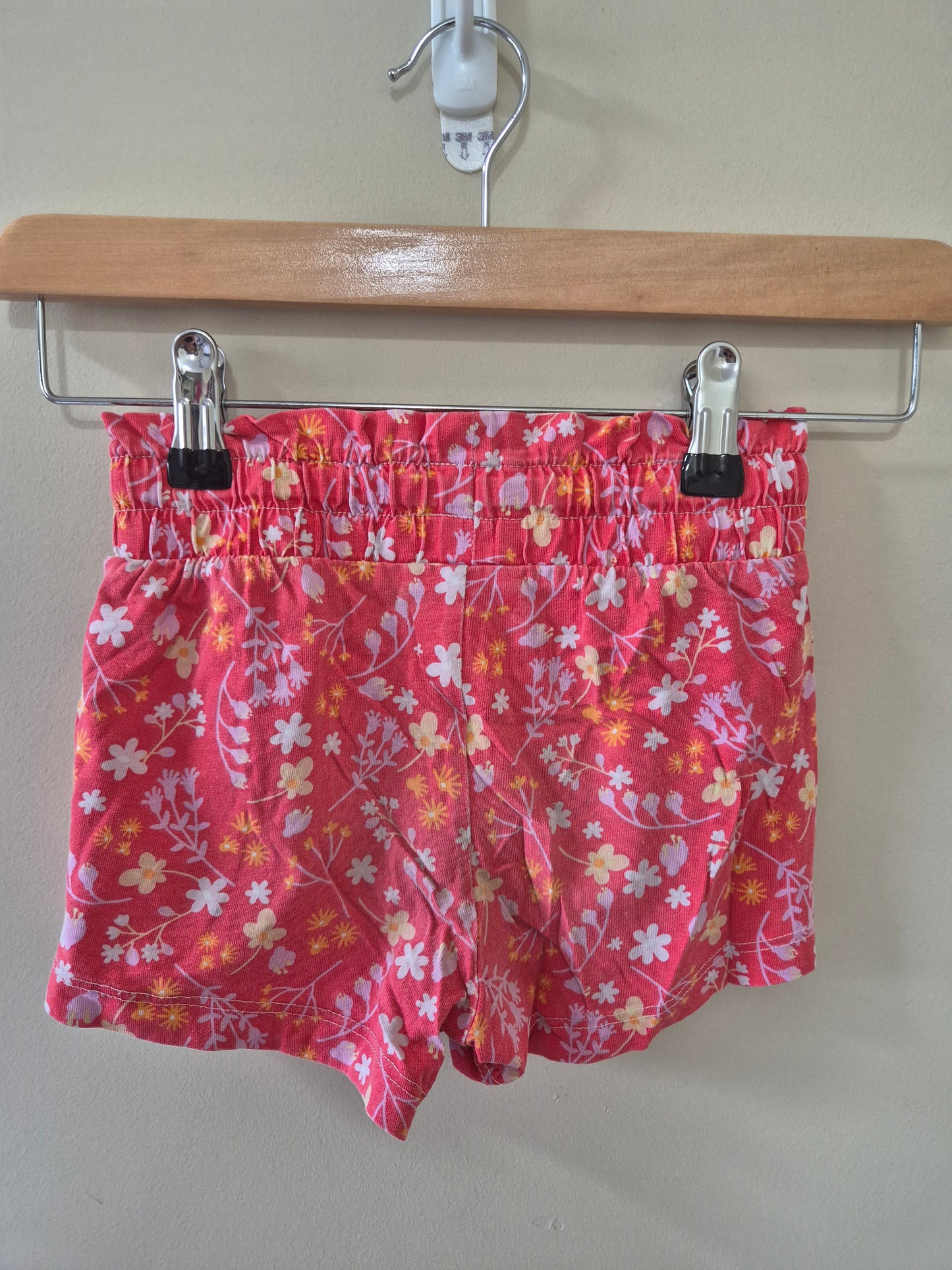 Miss Mango Pink Floral Shorts Size 3