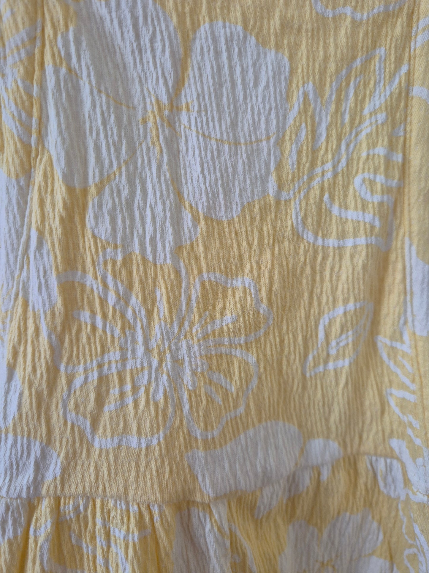 Yellow Floral Romper - Size 1