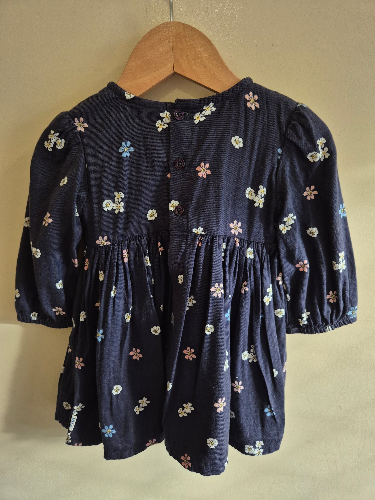 Sprout Long Sleeve Floral Navy Dress Size 0