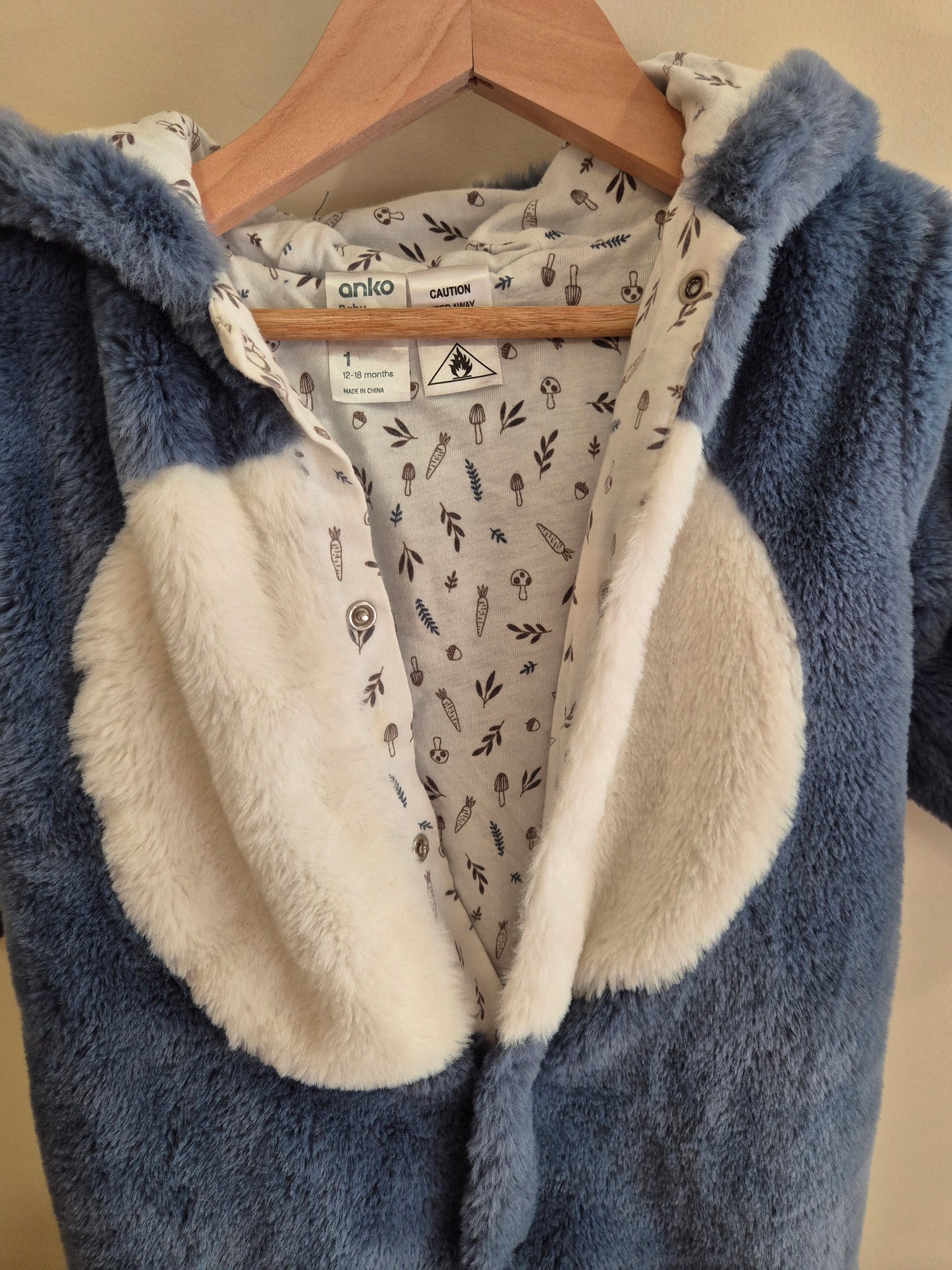 ANKO Soft Bear Onesie Size 1