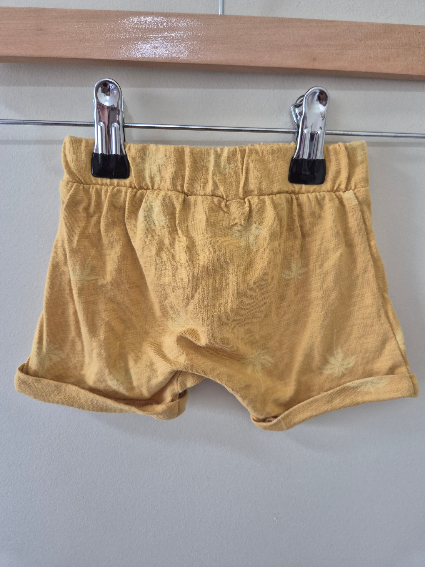Target Yellow Palm Tree Shorts Size 000