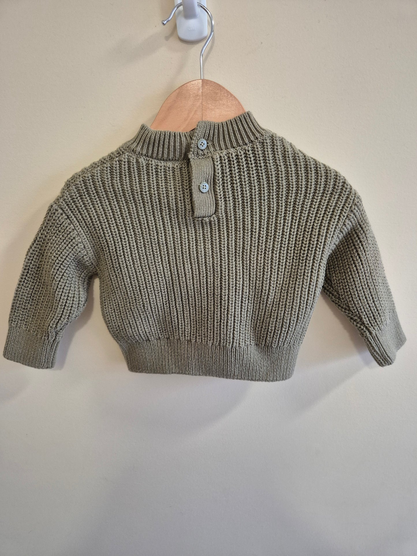 Baby Berry Green Knitted Sweater Size 000