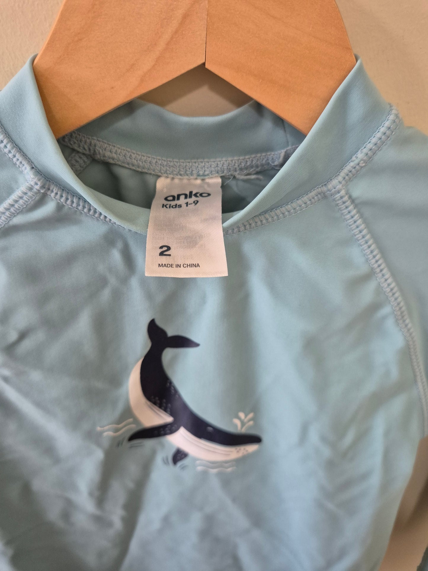 ANKO Whale Swim Rashie Size 2