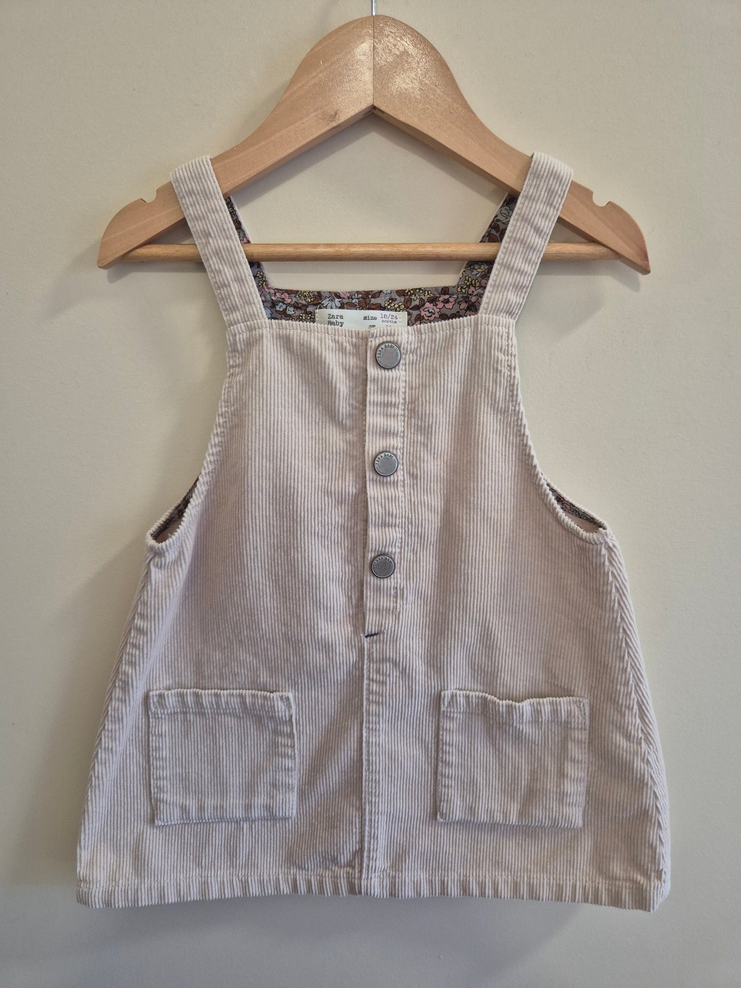 Zara Baby Corduroy Pinafore Size 2