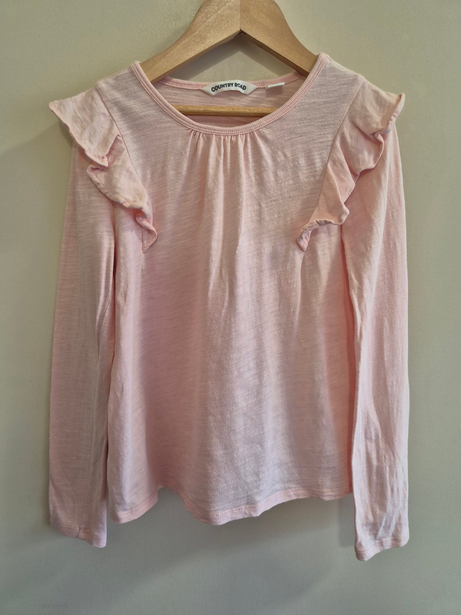 Country Road Light Pink Long Sleeve Shirt Size 7