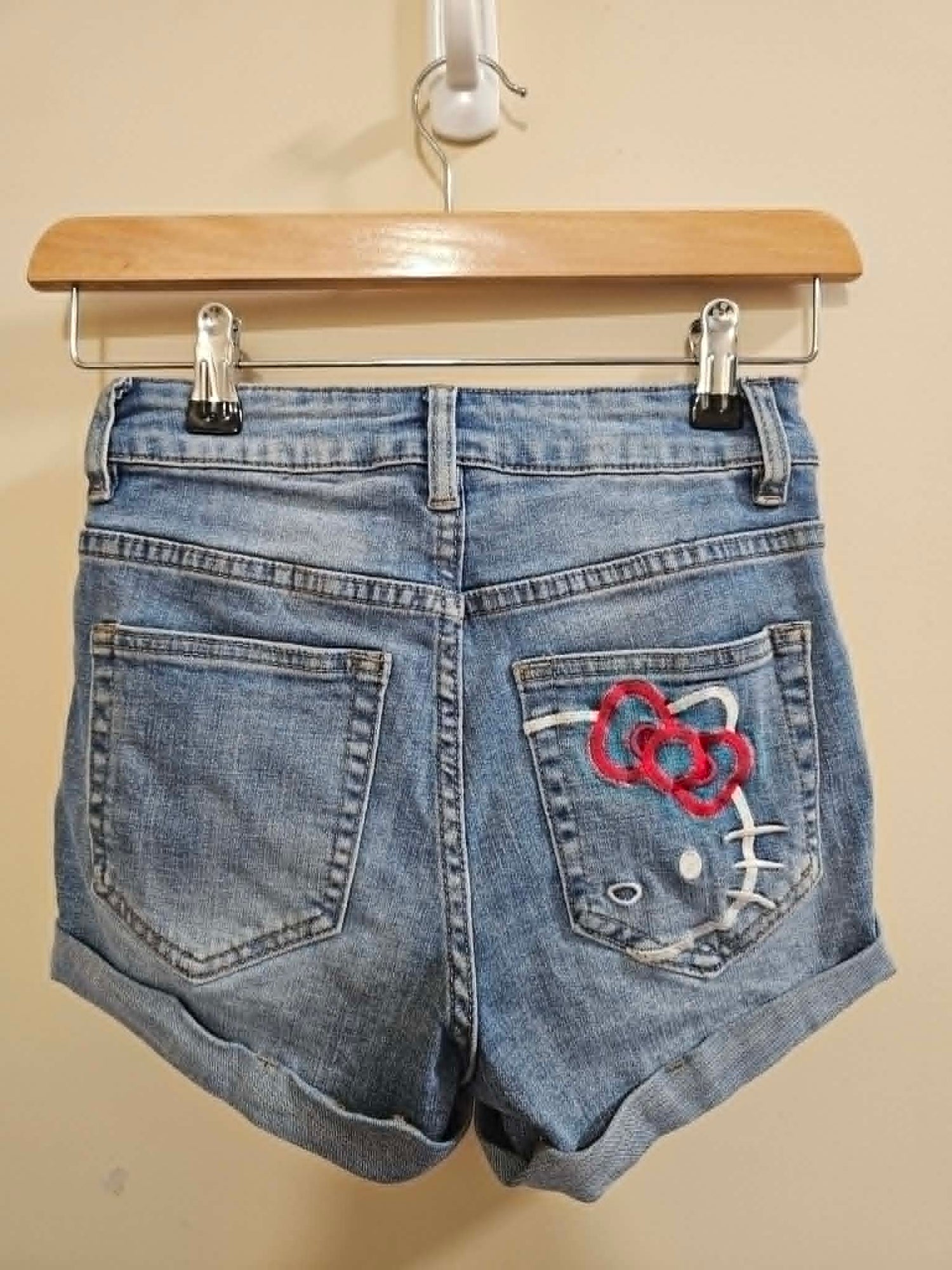 Hello Kitty Denim Shorts Size 4