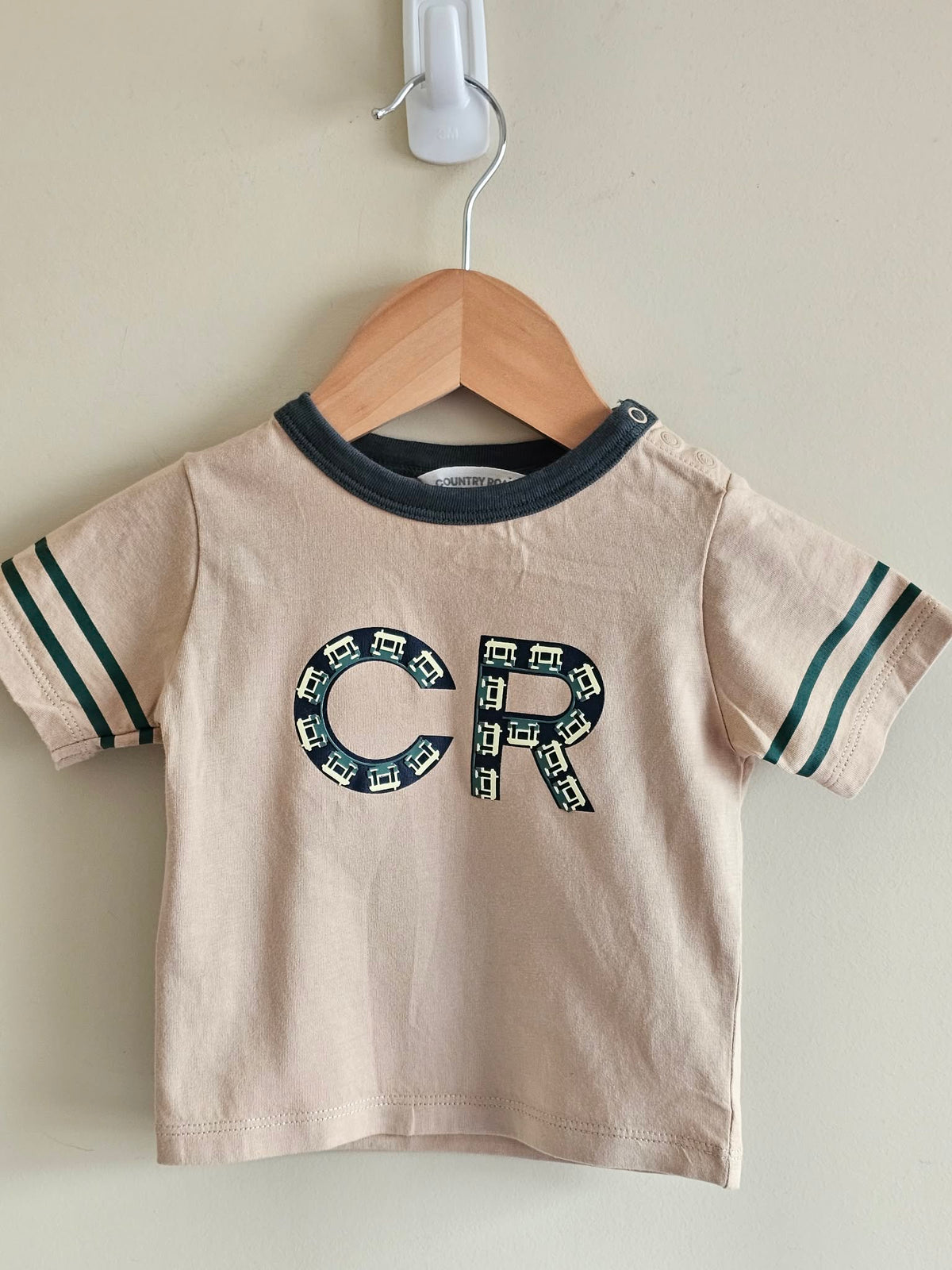 Country Road Beige Striped Shirt Size 000