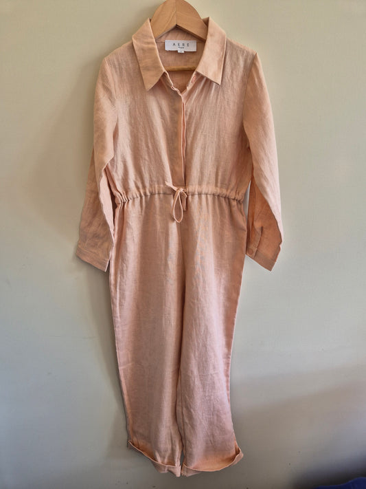 Aere Mini Linen Jumpsuit Size 6