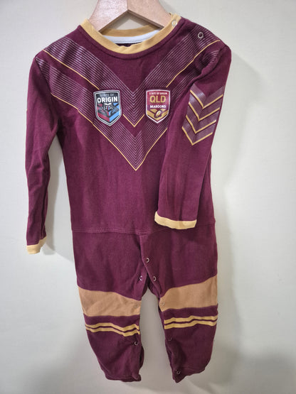 QLD State of Origin Onesie Size 2