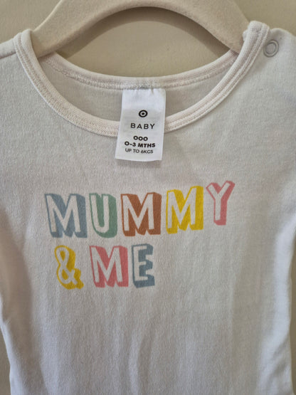 Target Mummy & Me Onesie Size 000