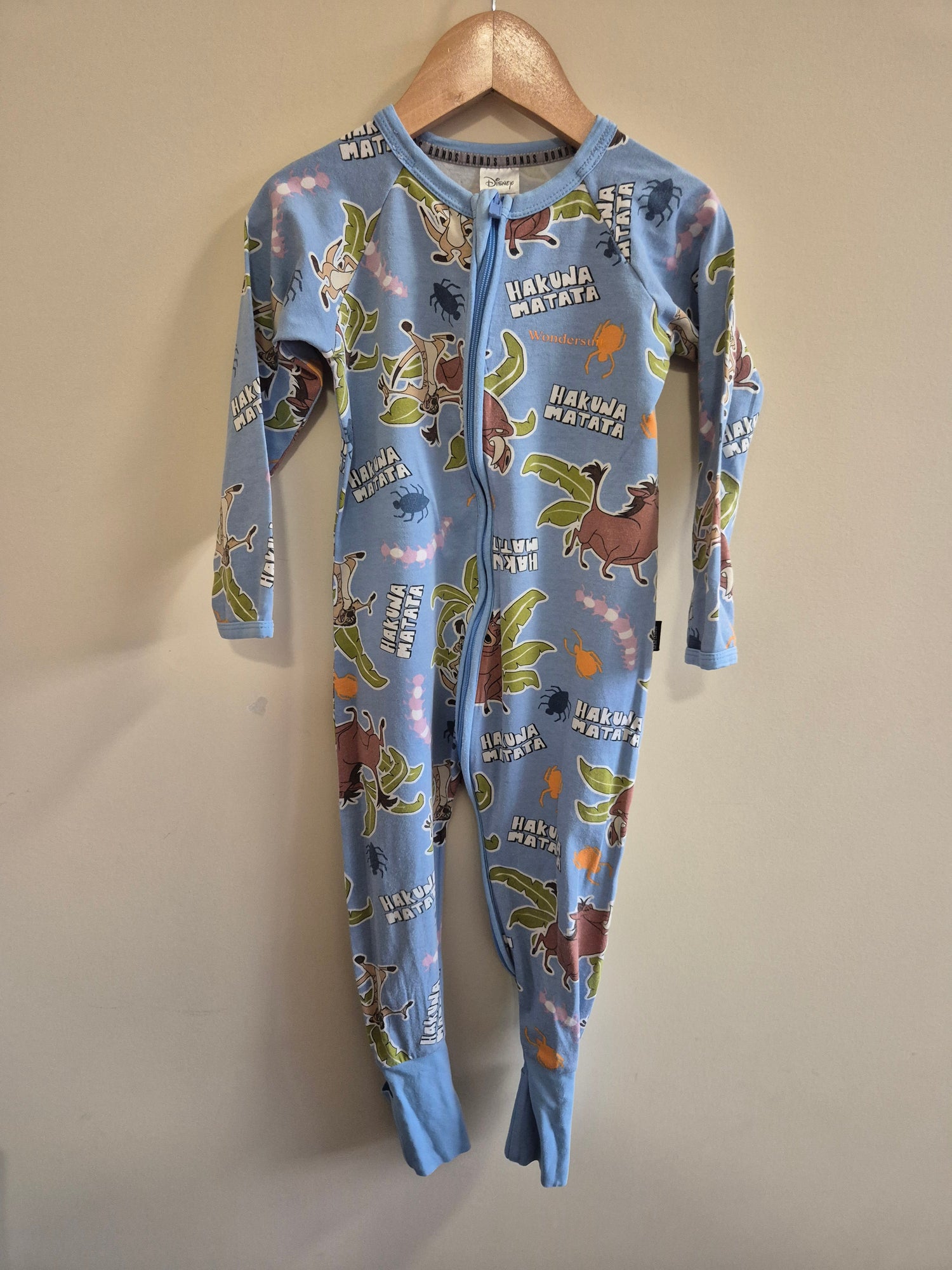 Bonds x Lion King Wondersuit Size 2