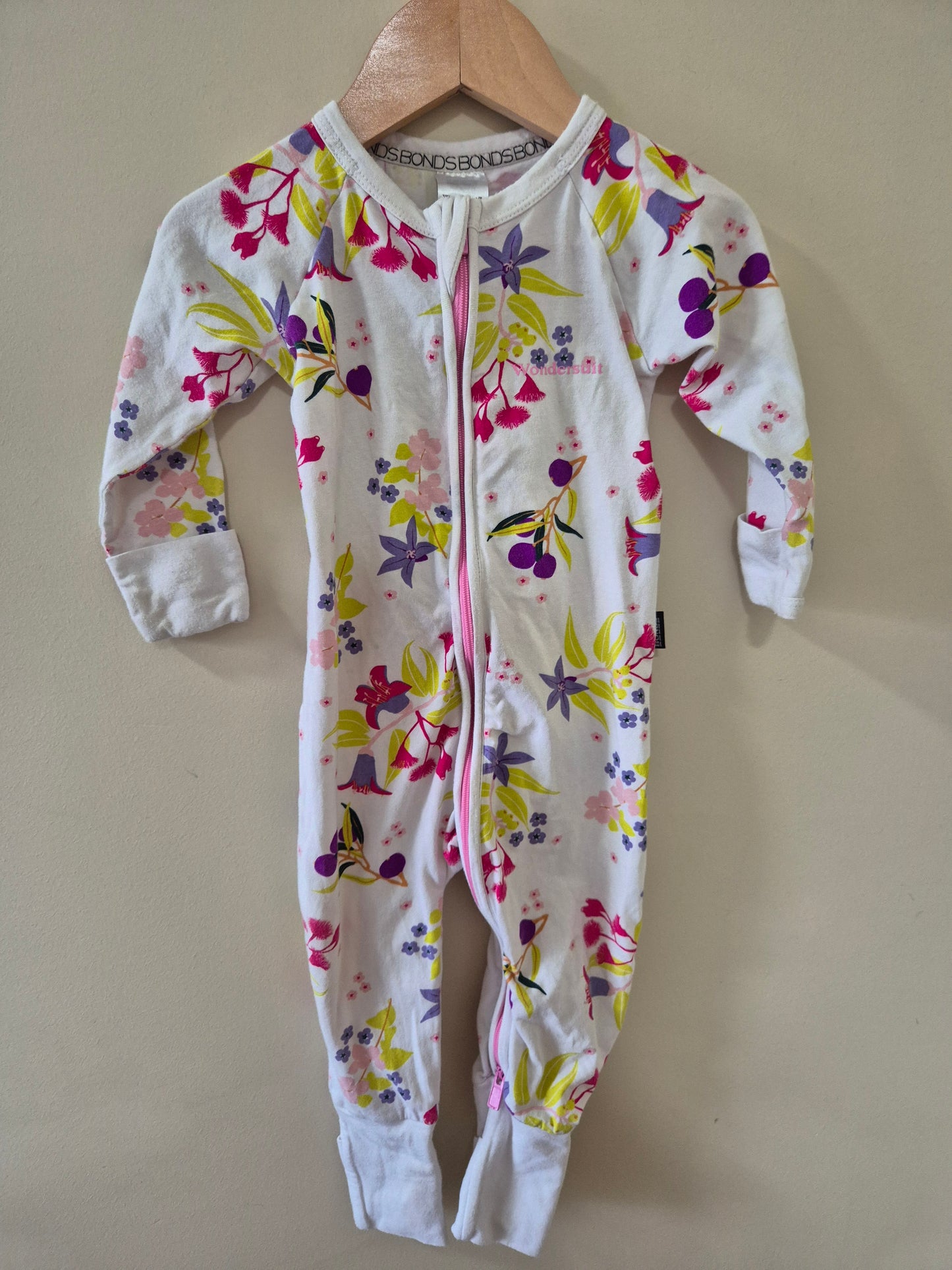 Bonds Floral Wondersuit Size 0