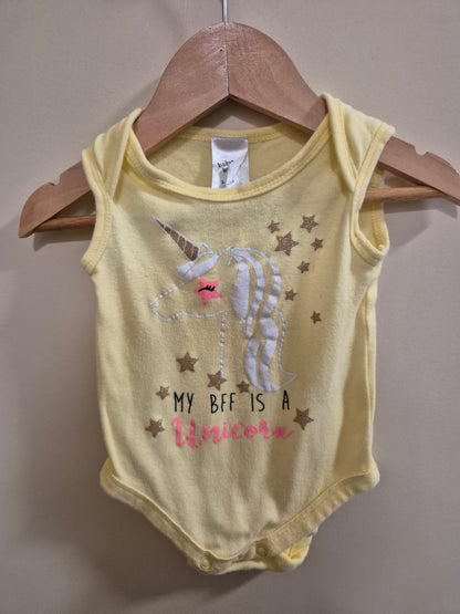 Baby Berry "My BFF is a Unicorn" Bodysuit Size 00