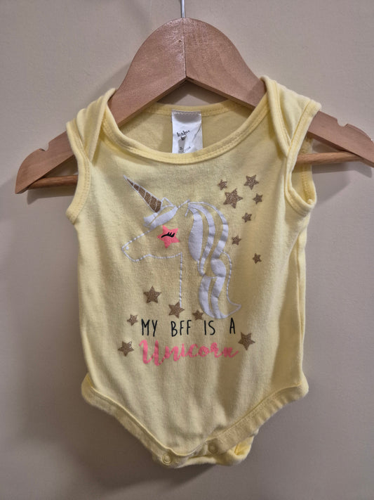 Baby Berry "My BFF is a Unicorn" Bodysuit Size 00