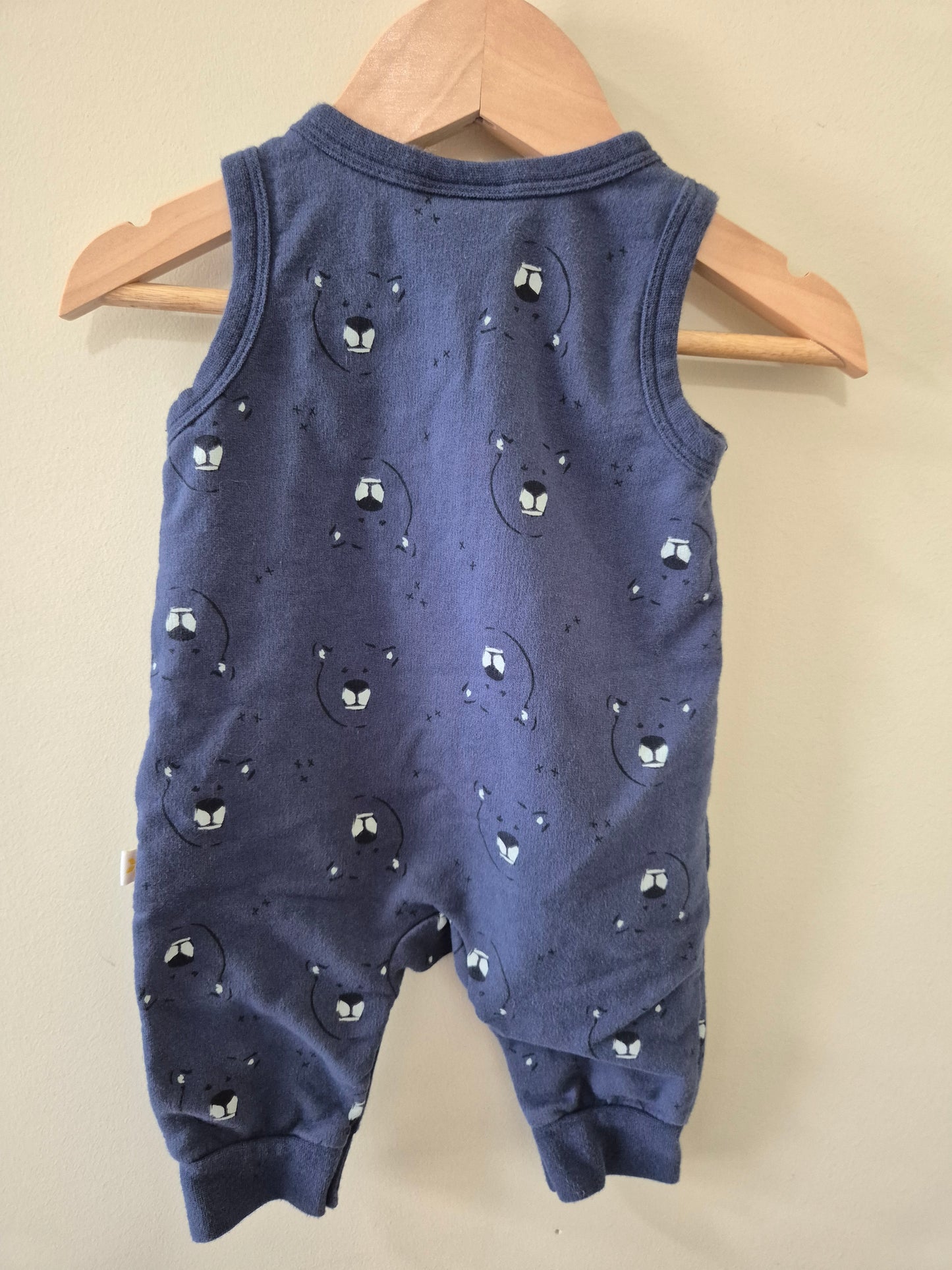Marquise Navy Blue Bear Romper Size 000