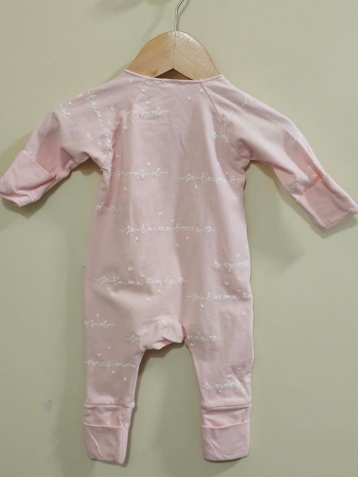 Bonds Pink Cozysuit Size 0000