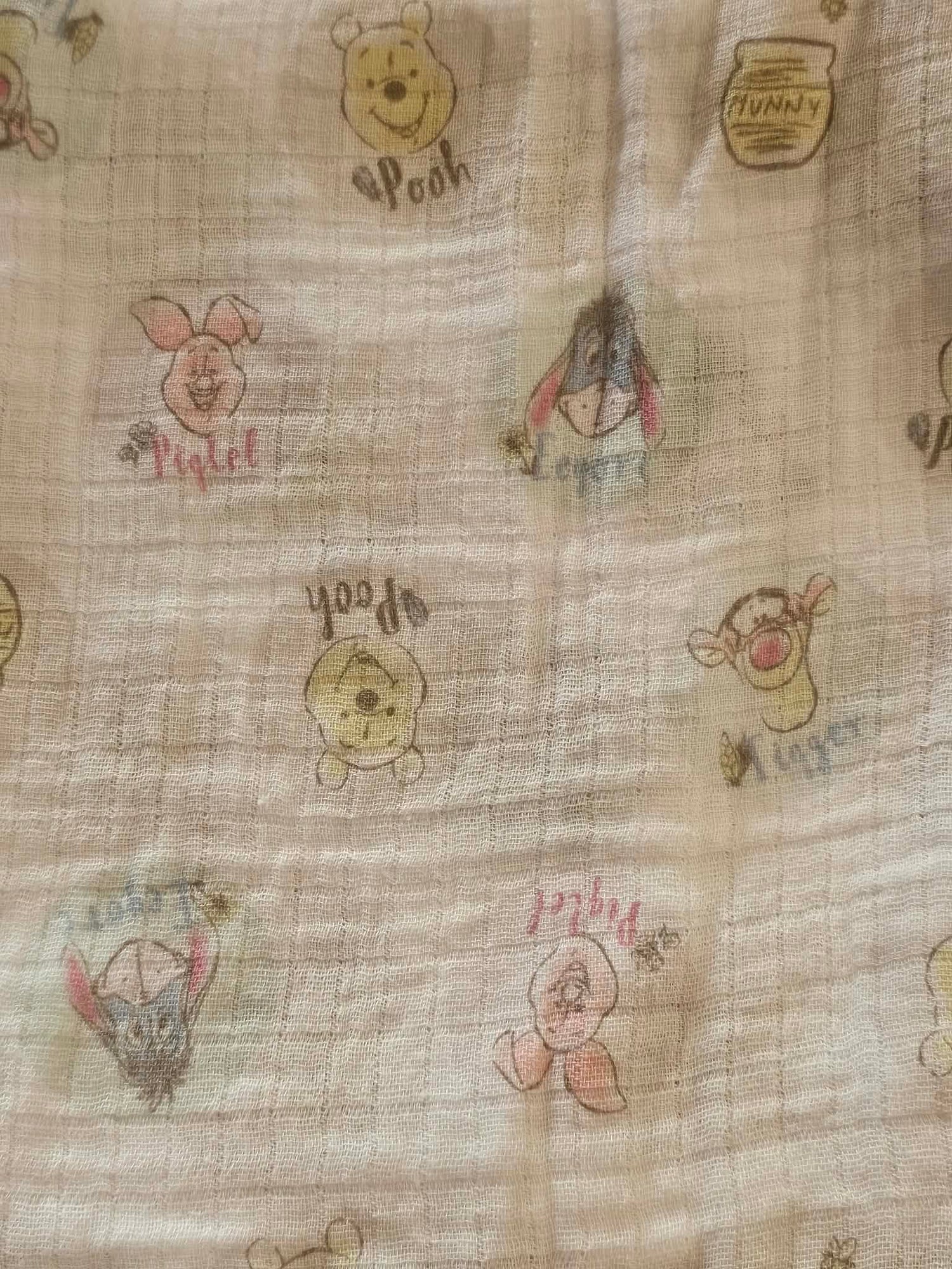 Winnie The Pooh Disney 100 Muslin