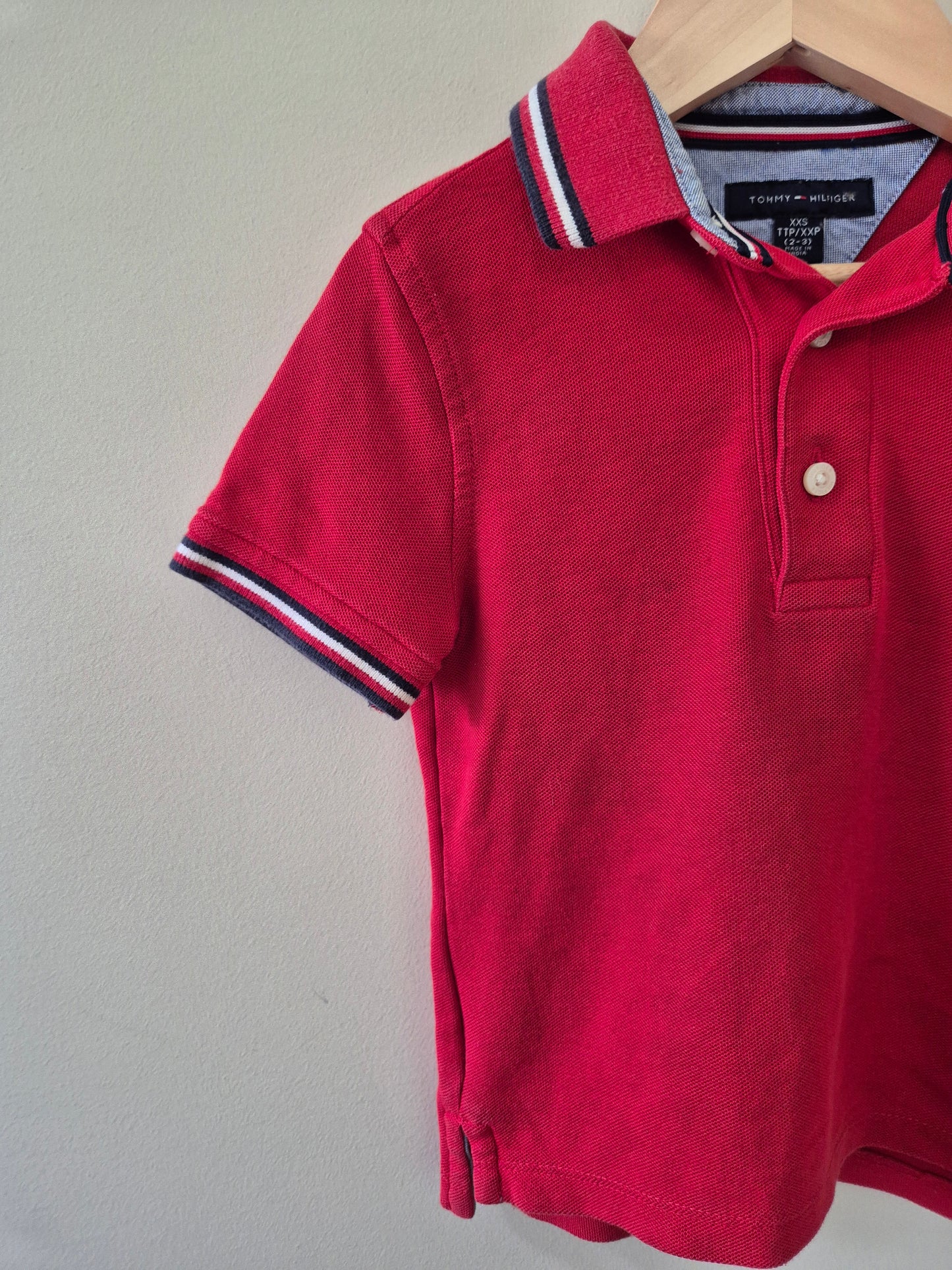 Tommy Hilfiger Red Polo - Size 2-3