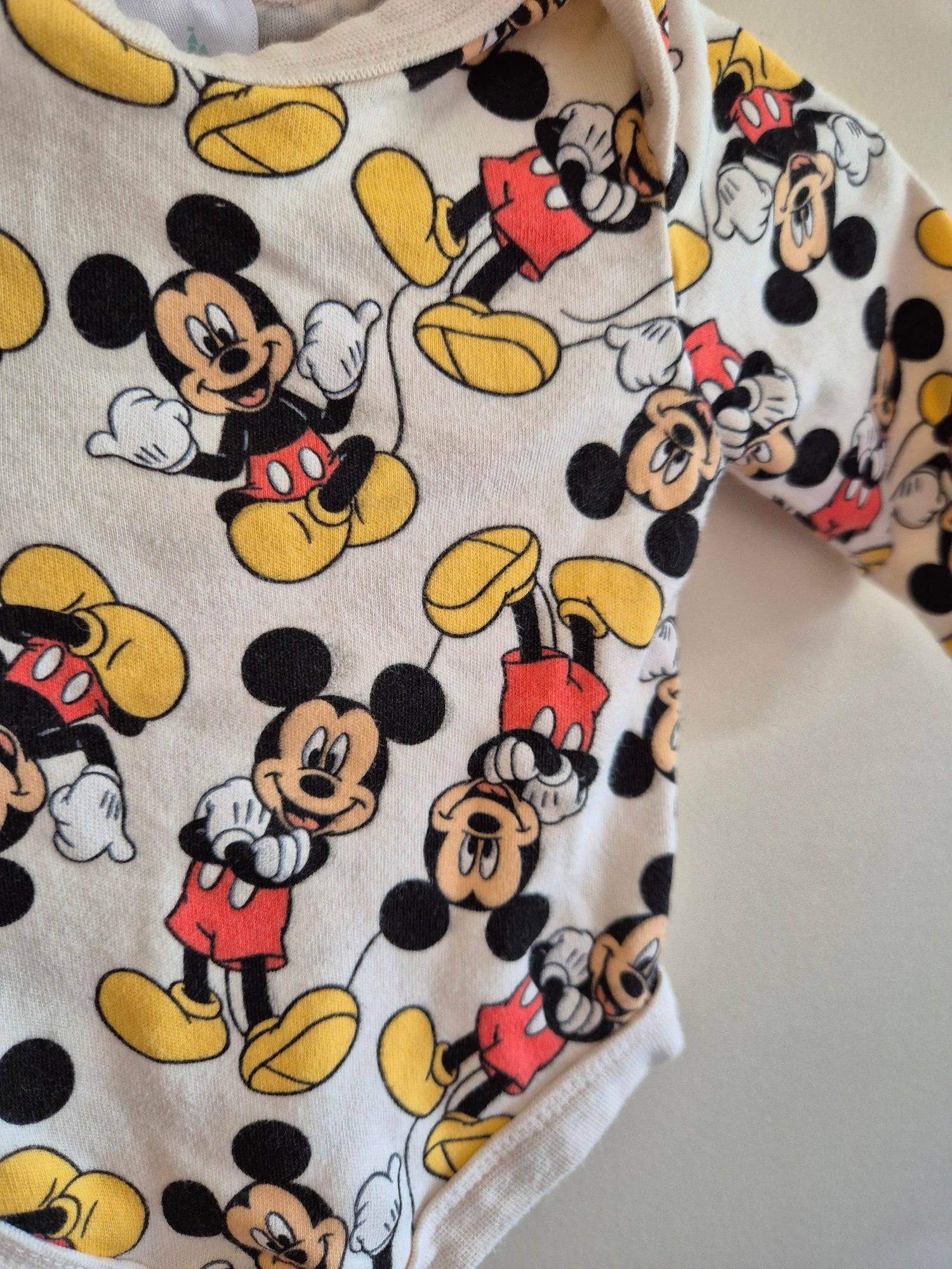 Mickey Mouse Long Sleeve Bodysuit Size 0000