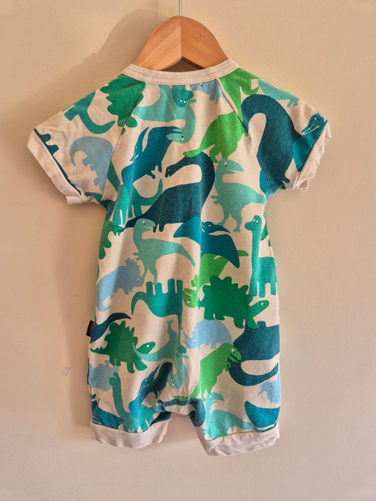Bonds Green Dino Romper Size 1