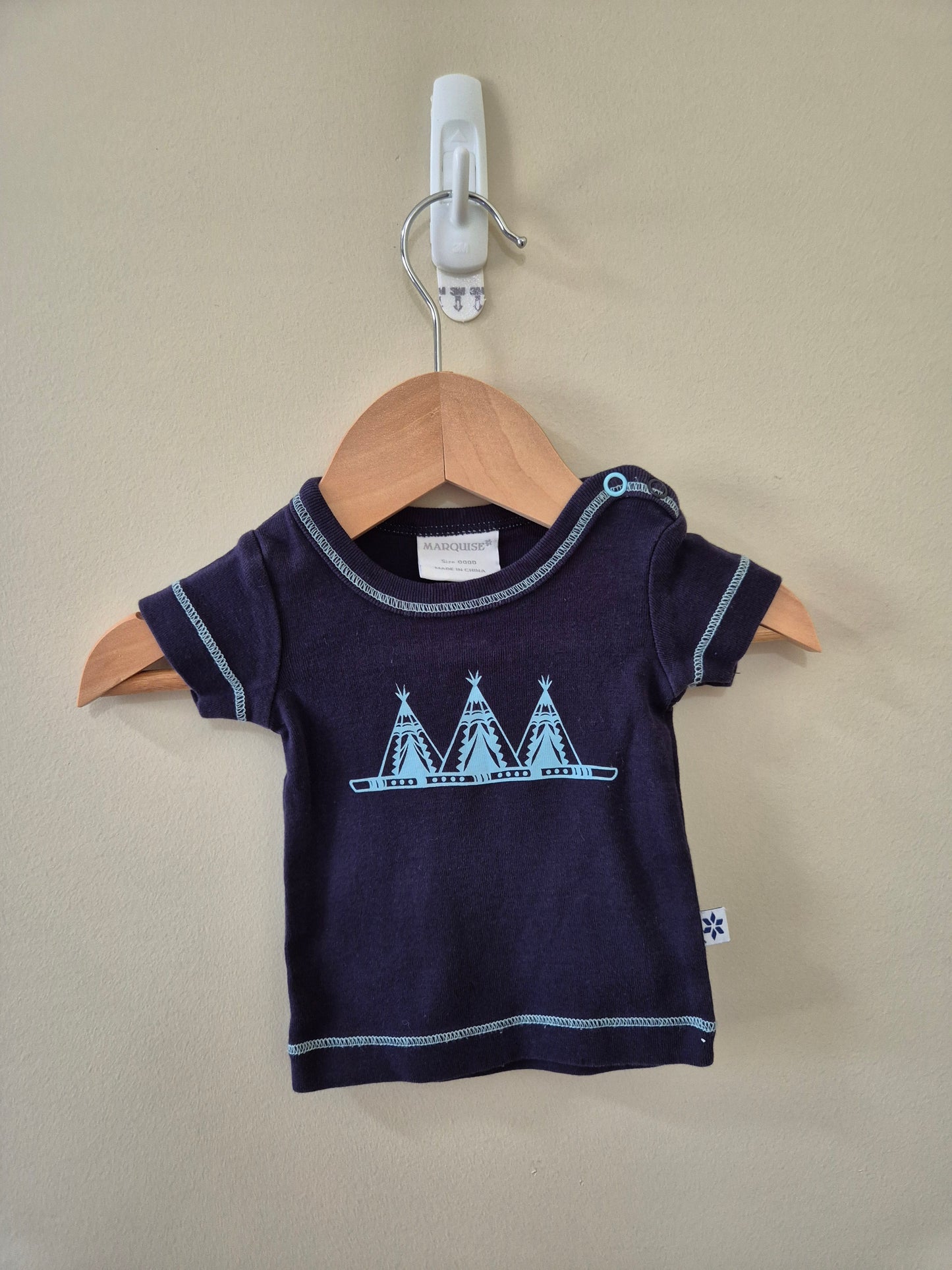 Marquise Navy Blue Newborn Shirt