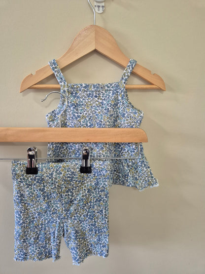 Floral Outfit Set 💙 - Size 0