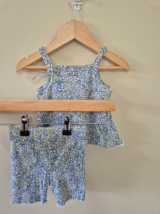 Floral Outfit Set 💙 - Size 0