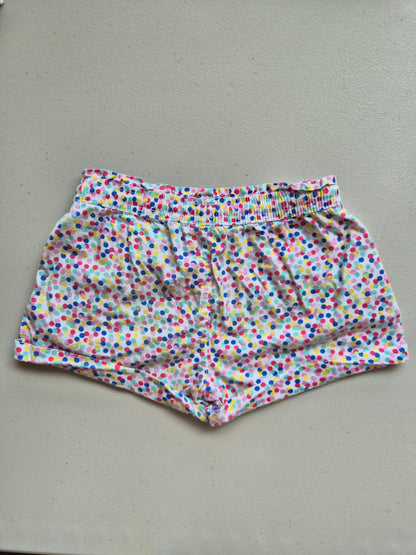 Poka Dot Milkshake Shorts Size 7