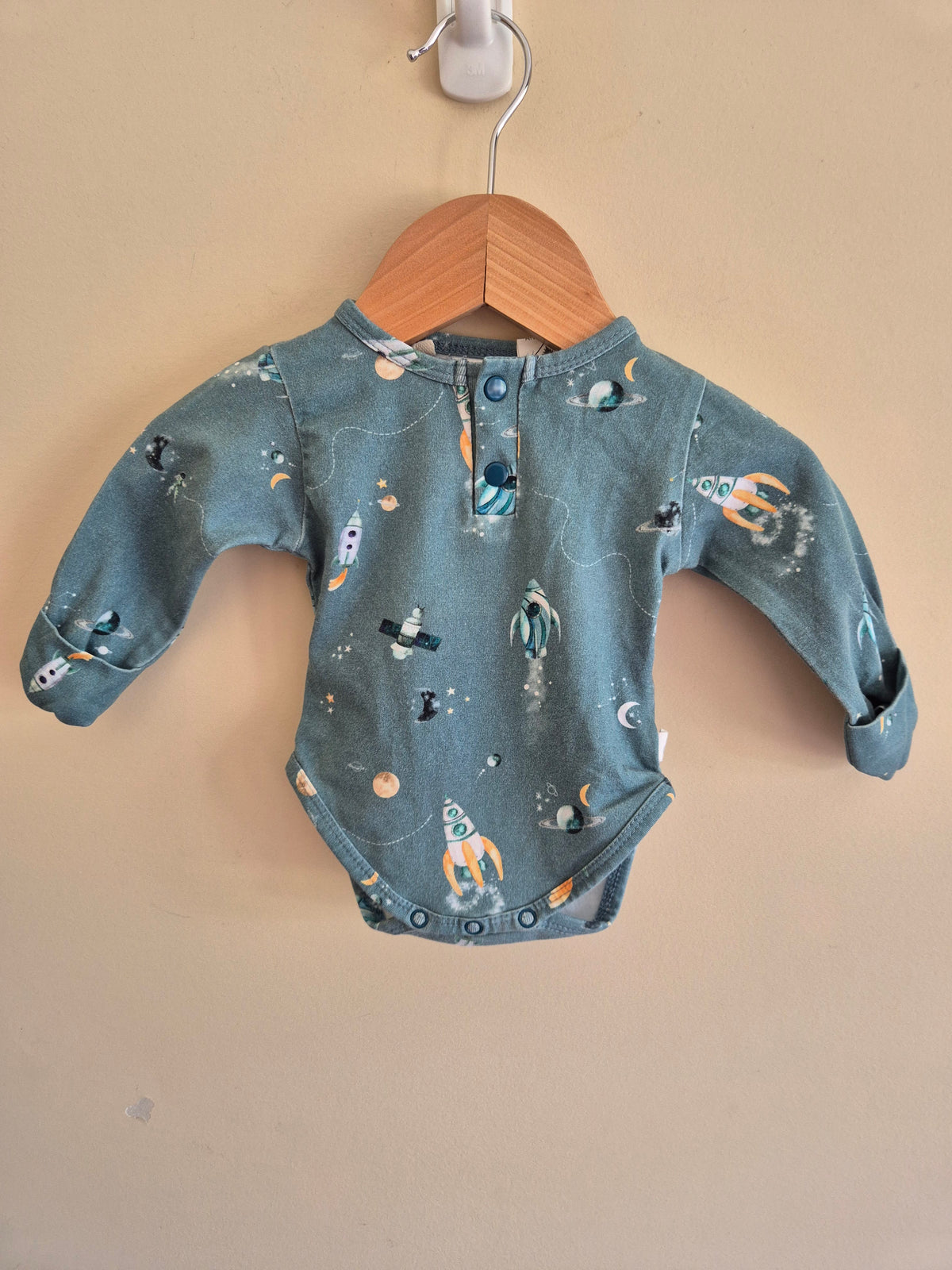 Snuggle Hunny Long Sleeve Bodysuit Space Size 0000