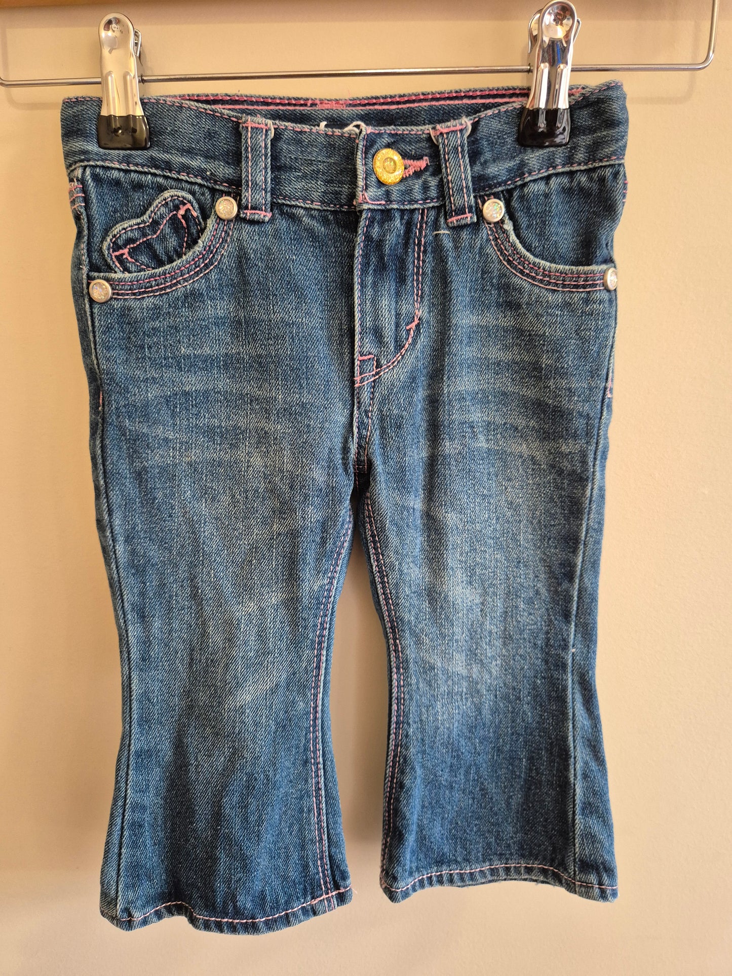 Levi Love Heart Denim Jeans Size 12months