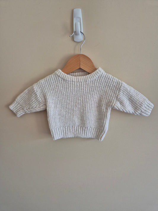 Ziggy Lou White Knitted Sweater Size 000