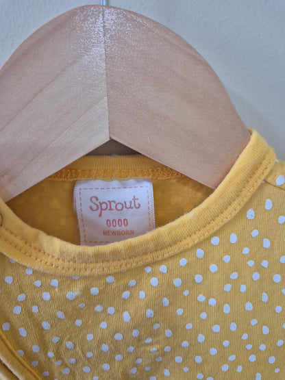Sprout Yellow Onesie - 0000