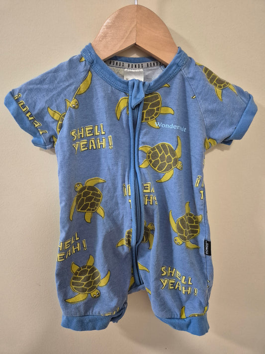 Bonds Turtle Romper Size 00