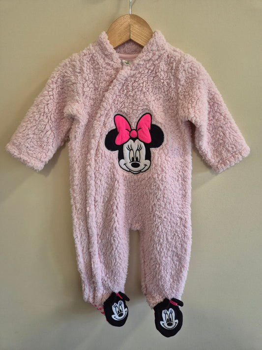 BNWT Minnie Mouse Fleeced Onesie Size 0