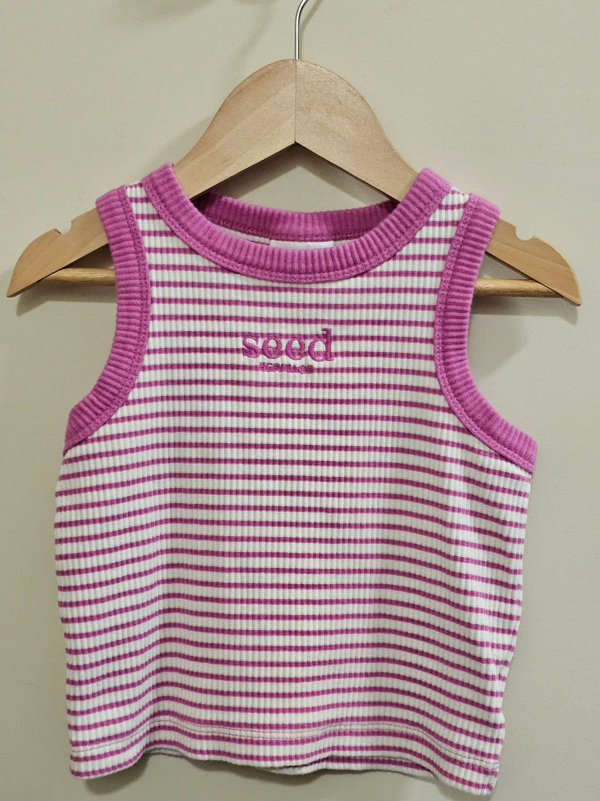 Seed Heritage Cropped Ribbed Top Size 4