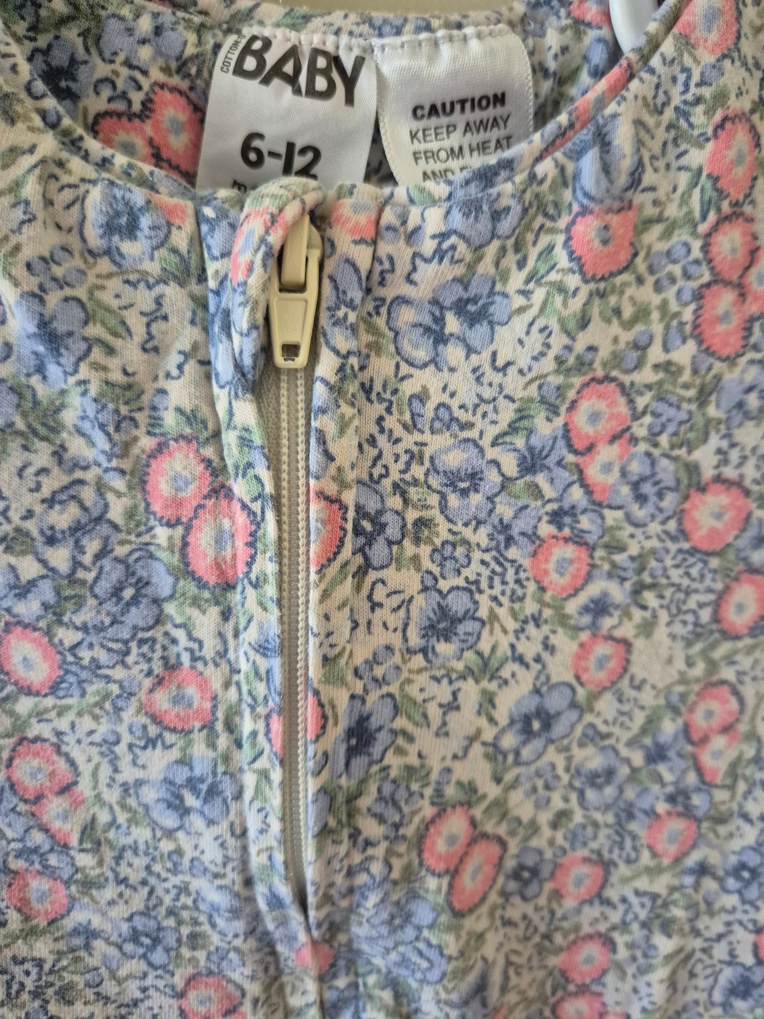 Floral Cotton On Onesie - Size 6-12months