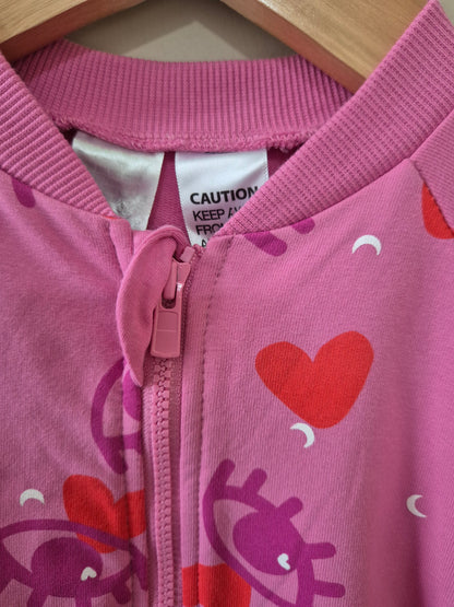 Pink BONDS Onesie - Size 2