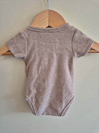 Baby Berry Short Sleeve Brown Bodysuit Size 0000