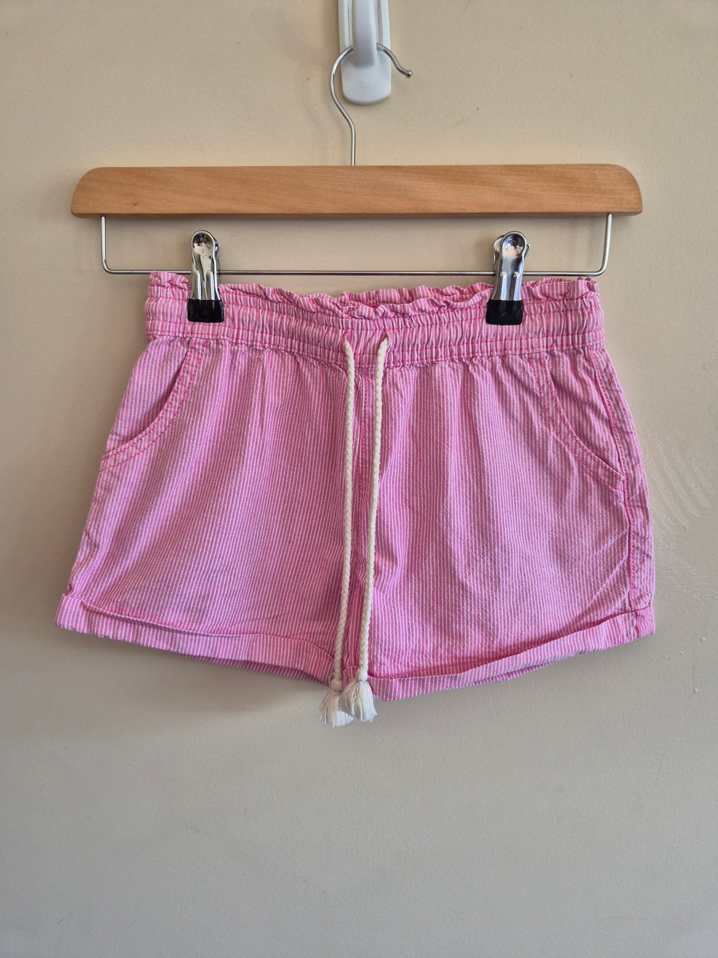 Milkshake Pink Striped Shorts Size 7
