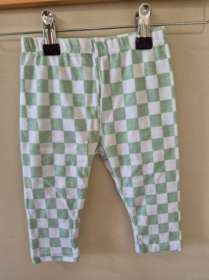 Chequered Lila & Jack Leggings Size 6-9 months