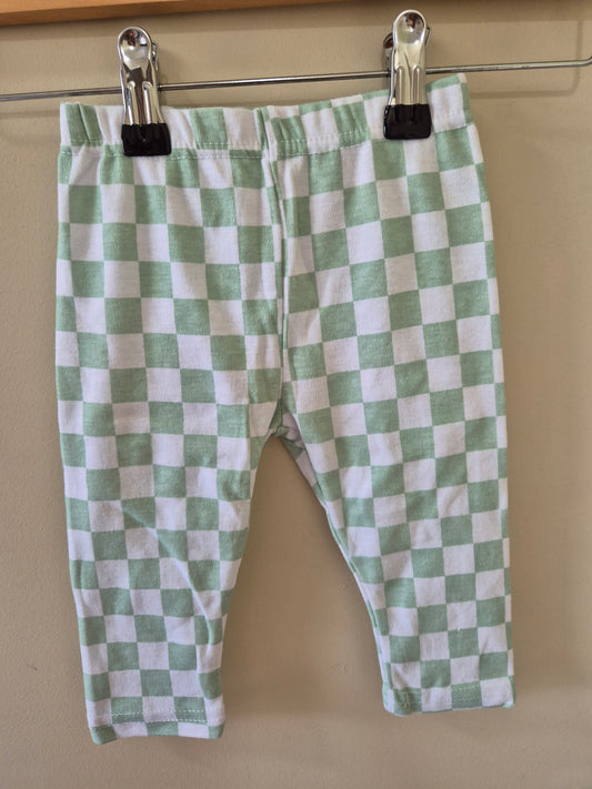 Chequered Lila & Jack Leggings Size 6-9 months