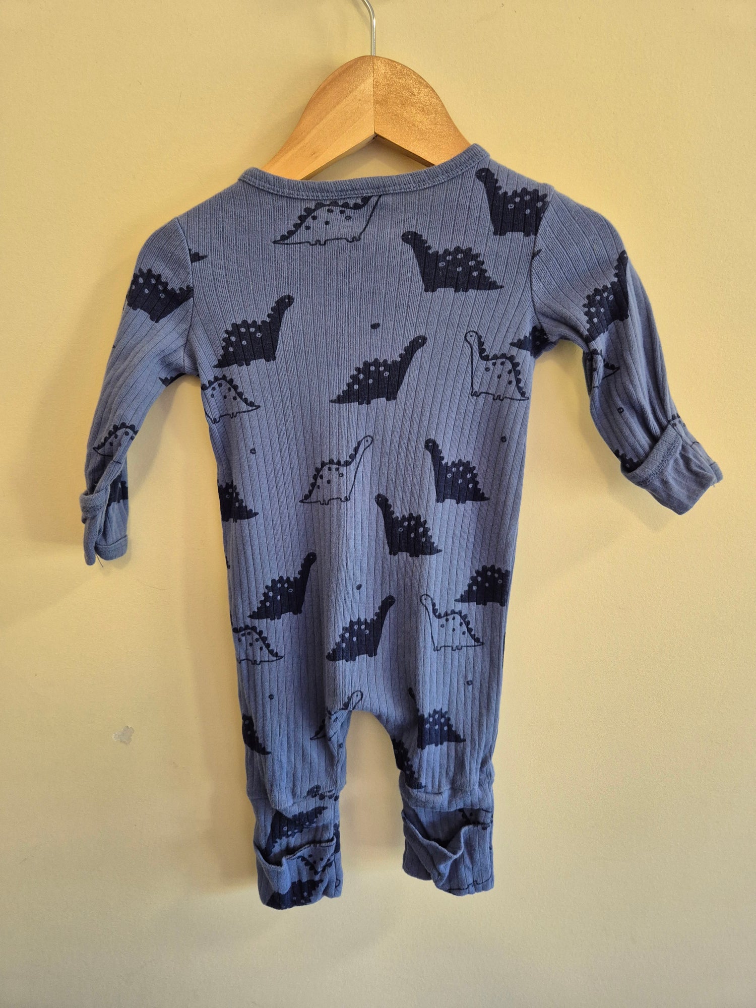 Sprout Dino Ribbed Navy Onesie Size 000