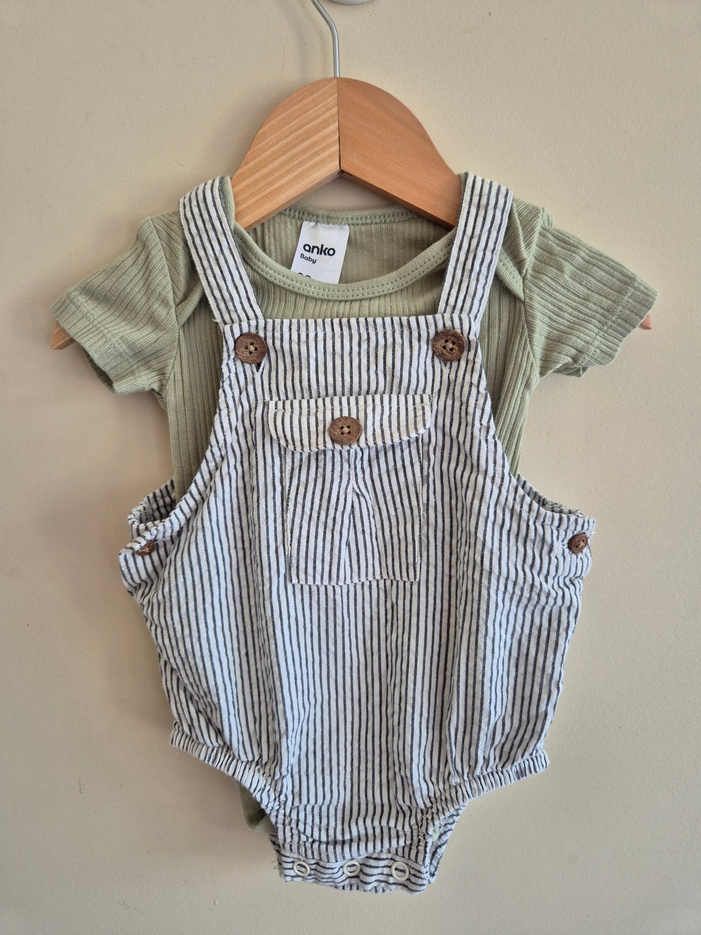 Anko & Baby Berry Overall Outfit Bundle Size 00