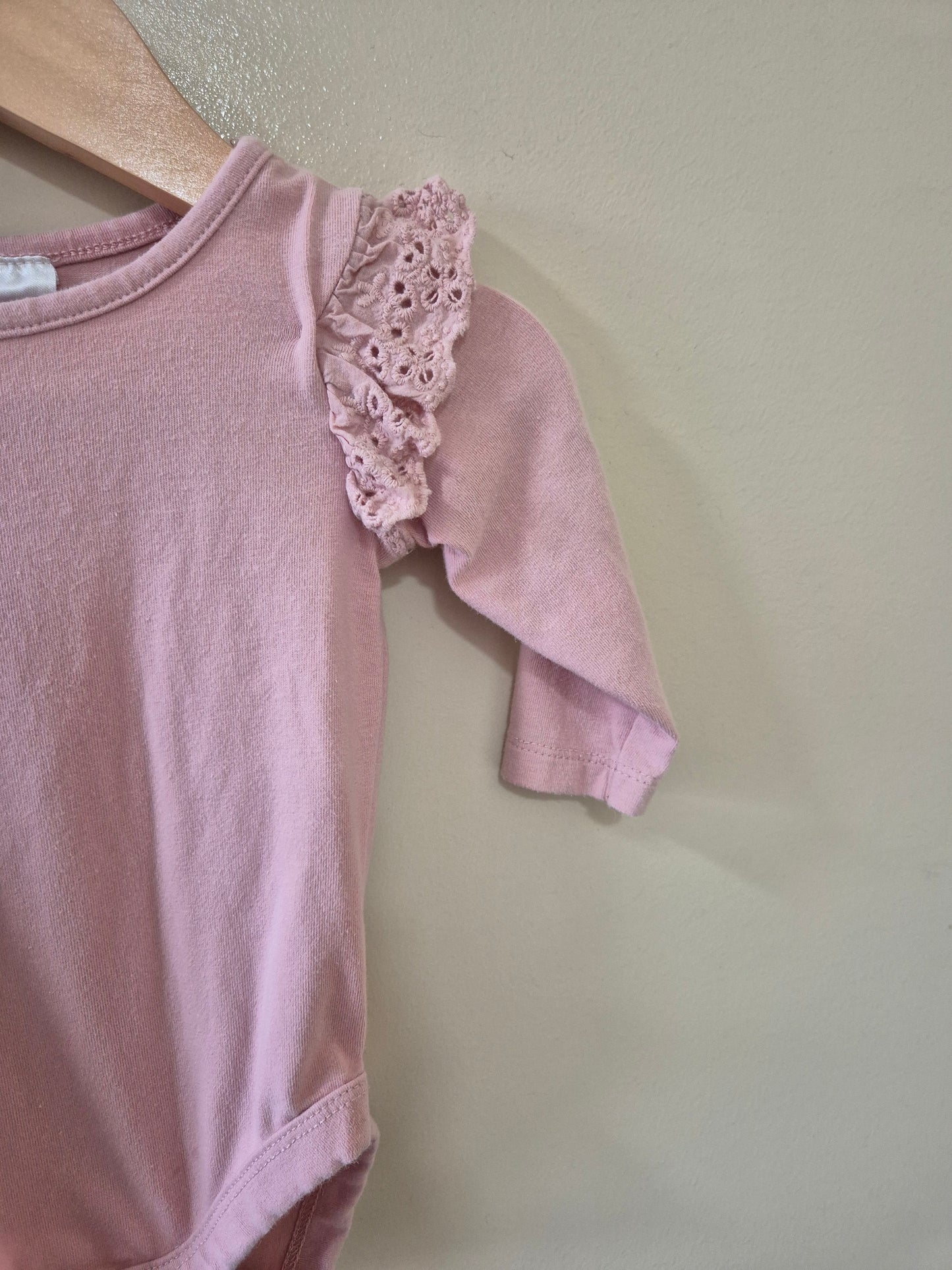 Dymples Frill Pink Bodysuit - Size 00