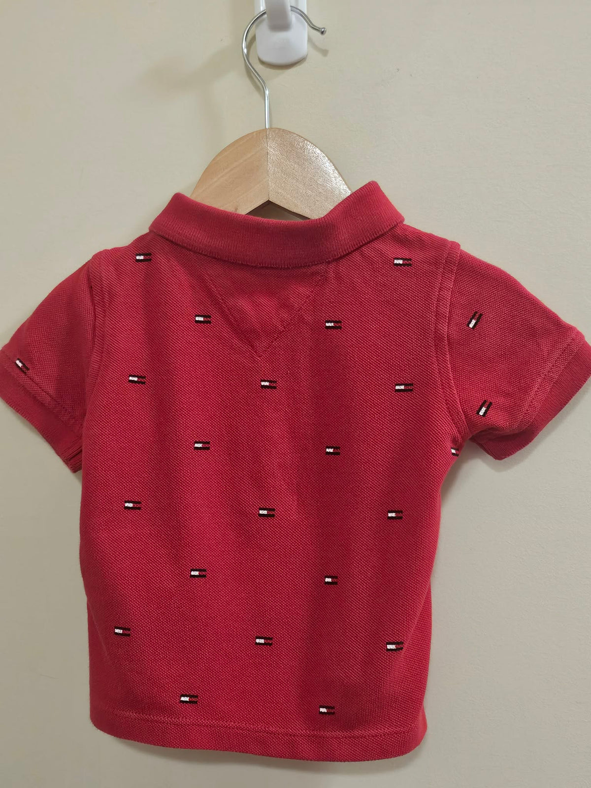 Tommy Hilfiger Red Polo Shirt Size 0