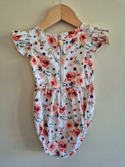 La Sienna Floral Romper Size 1
