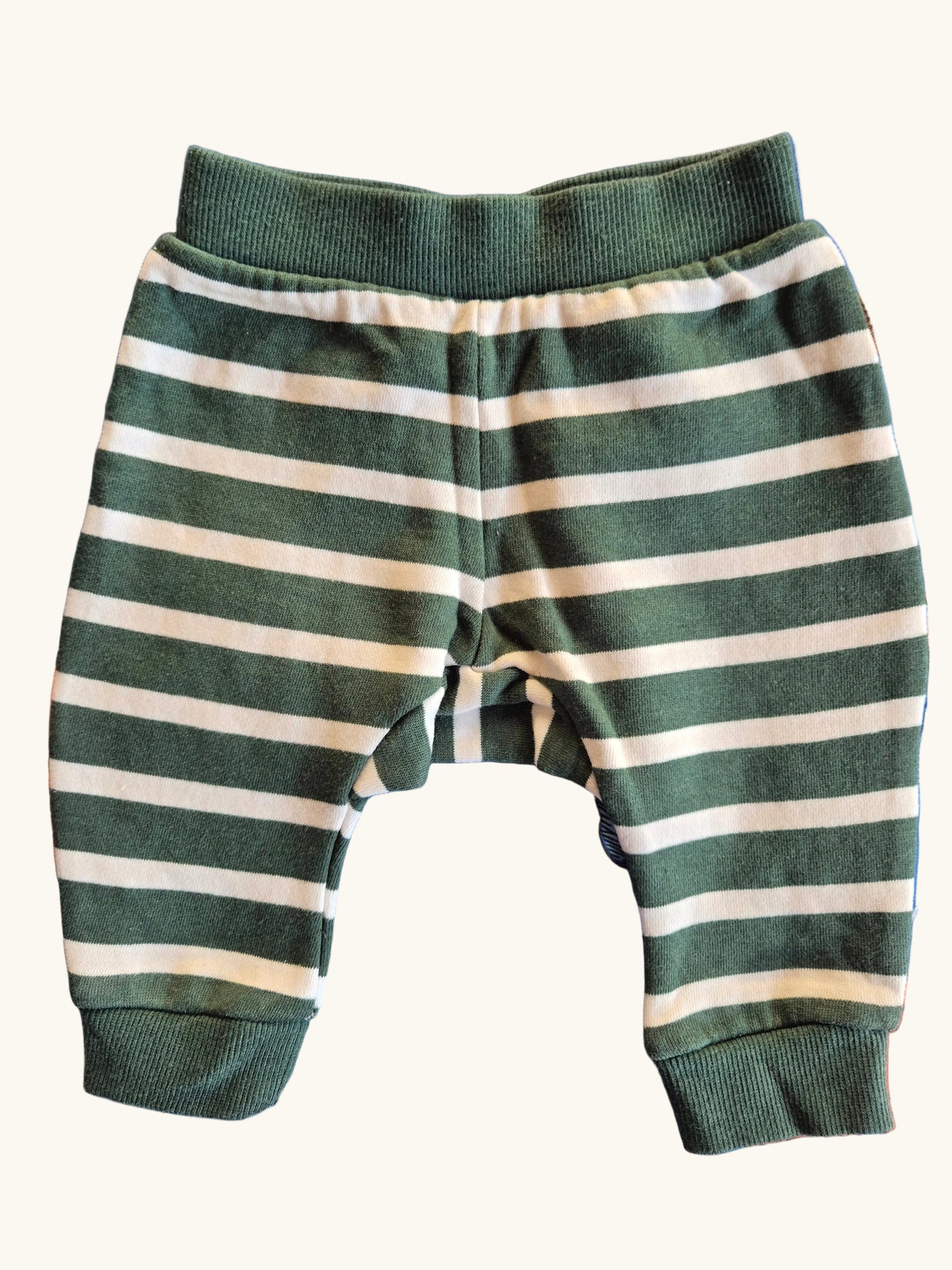 Sprout Green & White Striped Track Pants Size 000
